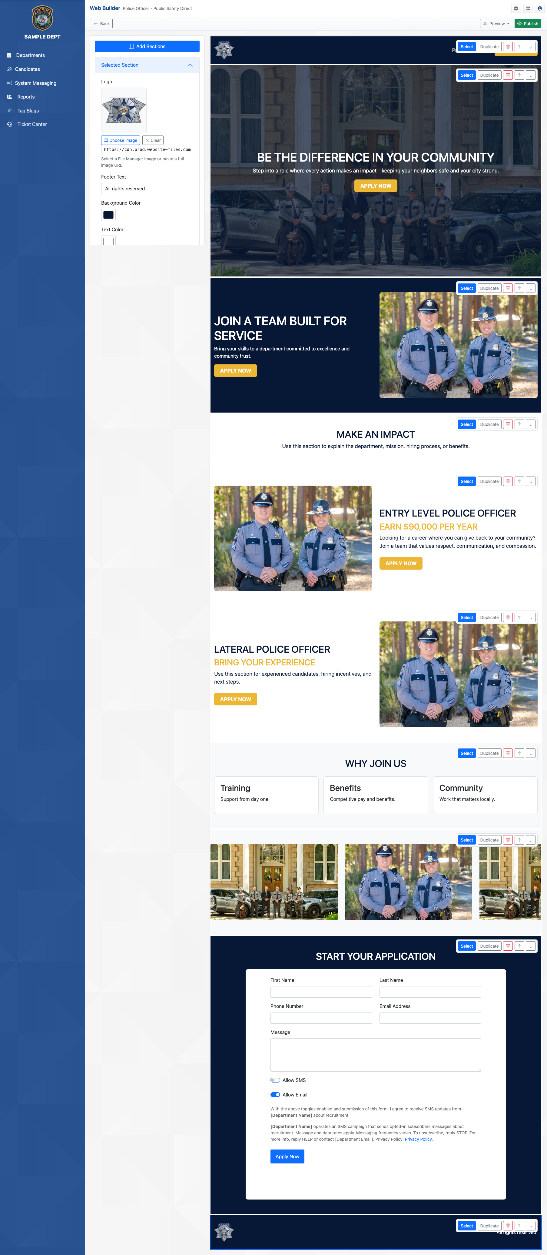 All-Star Recruiter Web Builder